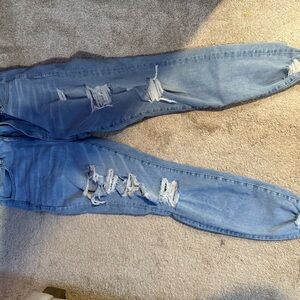 American Eagle Outfitters High Rise Distressed Jeans